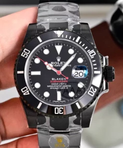 Rolex Blaken Submariner DLC Black 40mm Replica Watch 904L Steel Ceramic Bezel Clone 3135 Movement