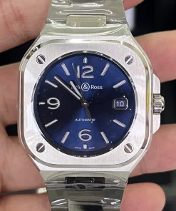 Bell & Ross BR 05 Blue Steel BR05A-BLU-ST/SST 40mm Automatic Blue Dial Steel Bracelet Watch