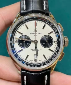 Breitling Premier B01 42mm Panda Dial Asia-7750 Auto Chronograph Domed Sapphire