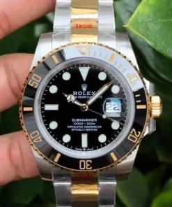 C Factory Rolex Submariner 126613LN Two Tone Black Dial 41mm 3235 Clone Black Gold Submariner