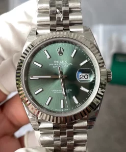 Datejust 126334 Green Dial 41mm Jubilee Bracelet Fluted Bezel Sapphire Crystal 3235 Automatic Movement