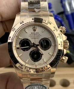 Rolex Daytona Beckham Everose Gold Sundust Dial 40mm Dandong 4131 Top Clone Watch