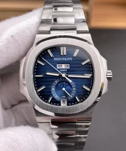 GR Factory Patek Philippe Nautilus 5726 Blue Dial 40mm 324 Movement Annual Calendar Moon Phase Super Clone Watch