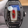 ZF Richard Mille RM07-01 Black Ceramic Red Lips Diamond Bezel Clone CRMA2 Automatic Watch