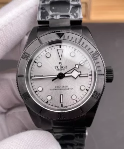 Tudor Black Bay Dark 41mm Silver Dial 3T Replica, PVD Black Steel, 2824 Automatic Movement