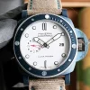 V7 Panerai Submersible Luna Rossa 45mm White Dial Ceramic Bezel Sea Gull Automatic Men Clone Watch