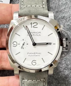 VS Panerai PAM01314 White Prince V2 44mm White Dial Dandong P9010 Leather Strap