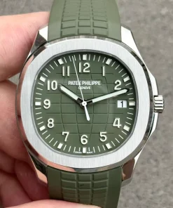 Patek Philippe Aquanaut 5168G Khaki Green Jumbo Super Clone 324 Automatic Movement