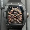 Richard Mille RM47 Black Samurai Tourbillon Black Ceramic Rose Gold Skeleton Watch